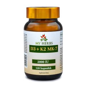WITAMINA D3 + K2 MK-7 2000 IU 120 kaps.