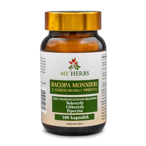 Bacopa Monnieri z Ginkgo Biloba i Piperyną 100kaps.jpg