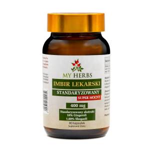 IMBIR LEKARSKI SUPER MOCNY 400mg imbir kapsułki 80 szt.