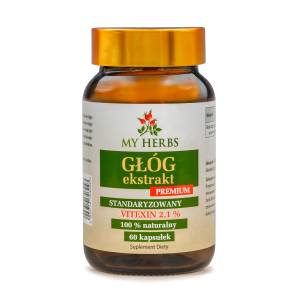 GŁÓG EKSTRAKT STANDARYZOWANY NA 2,1% VITEXIN 60 KAPS.