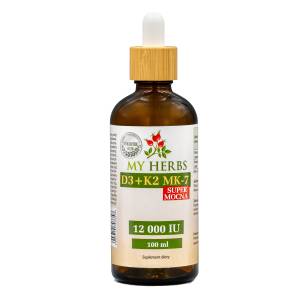 WITAMINA D3 + K2 MK-7 12 000 W OLIWIE Z OLIWEK KROPLE 100 ml 