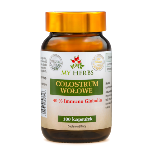 Colostrum wołowe 40% Immuno Globulin 100 kapsułek 