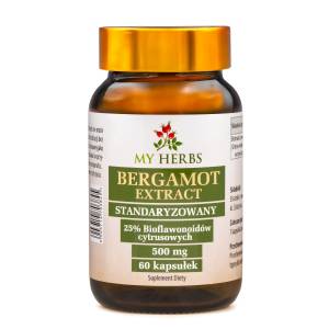 Bergamot extract standaryzowany 25% bioflawonoidów cytrusowych 60 kaps.