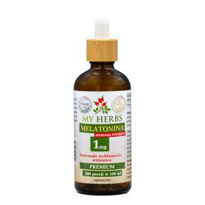 MELATONINA 1 MG krople 100 ML 400 PORCJI PRAWIDŁOWY SEN