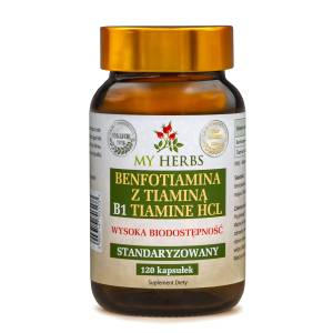 BENFOTIAMINA Z TIAMINĄ  B1 TIAMINE HCL STANDAR 120 KAPS